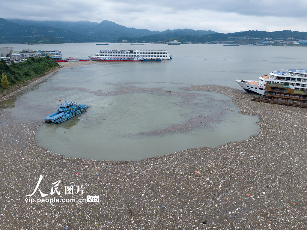 湖北秭归：三峡清漂